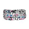 White Polka Dot Print Workout Headbands, Sports Outdoors Sweatbands for Men Women, for Running Cycling Yoga view 3