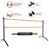 Artan Balance Ballet Barre Portable for Home or Studio, Height Adjustable Bar for Stretch, Pilates, Dance or Active Workouts, Single or Double, Kids and Adults (Curved 5 FT) view 3