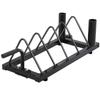 Topeakmart Barbell Weight Plate Bumper Stand,Powder-Coated Steel Frame view 1