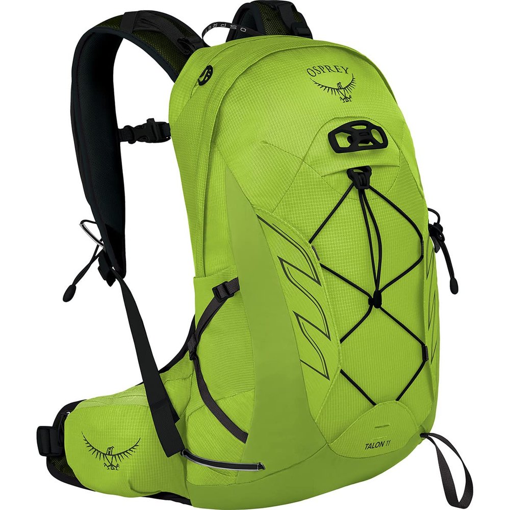 Osprey Talon 11L Men's Hiking Backpack with Hipbelt, Limon Green, L/XL