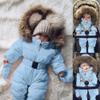 Bestgift Unisex Baby Infant Toddler Winter Snowsuits Romper Hooded Jumpsuit Jacket Light Blue 12-18 Months view 2