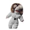 Bestgift Unisex Baby Infant Toddler Winter Snowsuits Romper Hooded Jumpsuit Jacket White 12-18 Months view 1