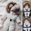 Bestgift Unisex Baby Infant Toddler Winter Snowsuits Romper Hooded Jumpsuit Jacket White 12-18 Months view 2