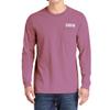 Custom Embroidered Long Sleeve Shirts for Men Personalized Embroidery Text Berry view 2