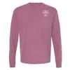 Custom Embroidered Long Sleeve Shirts for Men Personalized Embroidery Text Berry view 3