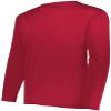 Holloway Youth Momentum Long Sleeve Tee S Scarlet view 1