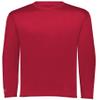 Holloway Youth Momentum Long Sleeve Tee S Scarlet view 2