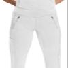 Healing Hands Women's Scrub Jogger Pant Tara with 6 Pockets, Durable, 2-Way Stretch and Easy Care Fabric - 9233T, XS Tall, White view 2