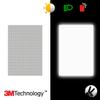 VFLUO - Reflective Sticker Sheet for Bike, Motorcycle, Scooter, Helmets, Stroller/Multi-use - DIY Adhesive board - 3M Scotchlite- High Visibility - Discreet - Optimised adhesion view 2
