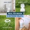 Lunderg Toilet Liners with Super Absorbent Pads - Value Pack 20 Count Universal Fit - Disposable Toilet Bags to Convert any Home, Boat or Camping WC into a Dry Flush - Emergency must have view 4