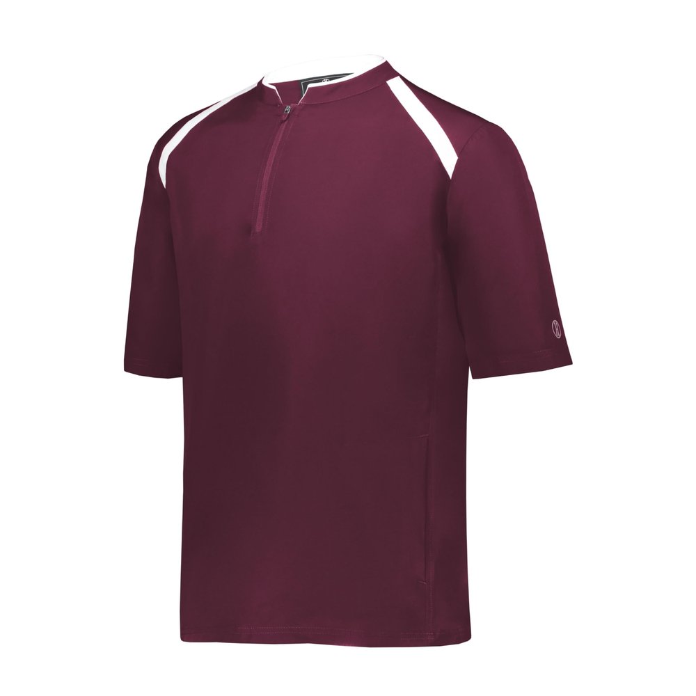 Holloway Mens Clubhouse Short Sleeve Pullover Cage Jacket - Ultimate Athletic Performance Wear for Maximum Mobility G7