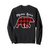 MAMA BEAR | Women Red Plaid Christmas Pajama Family Mom Gift Sweatshirt view 1