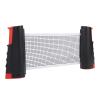 Easy to Install Plastic Material Table Tennis Net, Convenient Reelable Design Retractable Tennis Net, for Children Adult(Black red) view 4