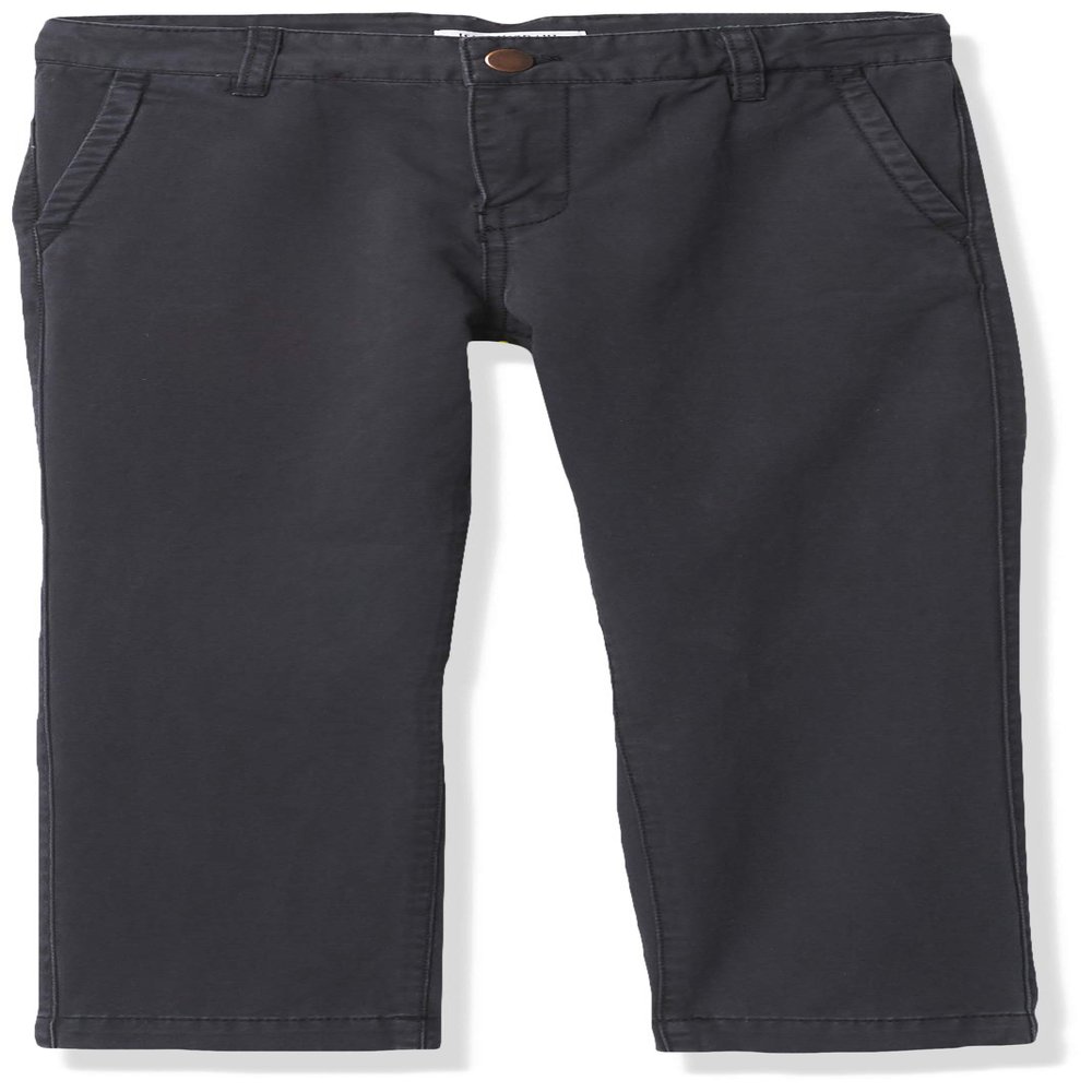 Isaac Mizrahi Boys' Slim Fit Cotton Pants, Black, 10