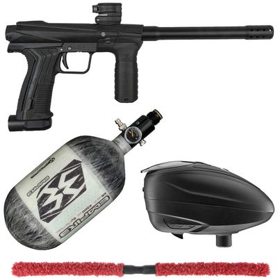 Action Village Planet Eclipse EMEK 100 Contender Paintball Gun Package Kit (Loader Color: Black/Black, Tank Size: 68/4500)