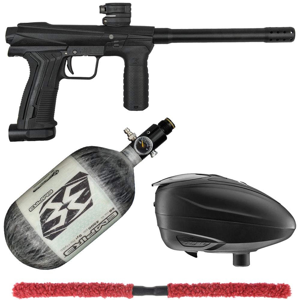 Action Village Planet Eclipse EMEK 100 Contender Paintball Gun Package Kit (Loader Color: Black/Black, Tank Size: 68/4500)