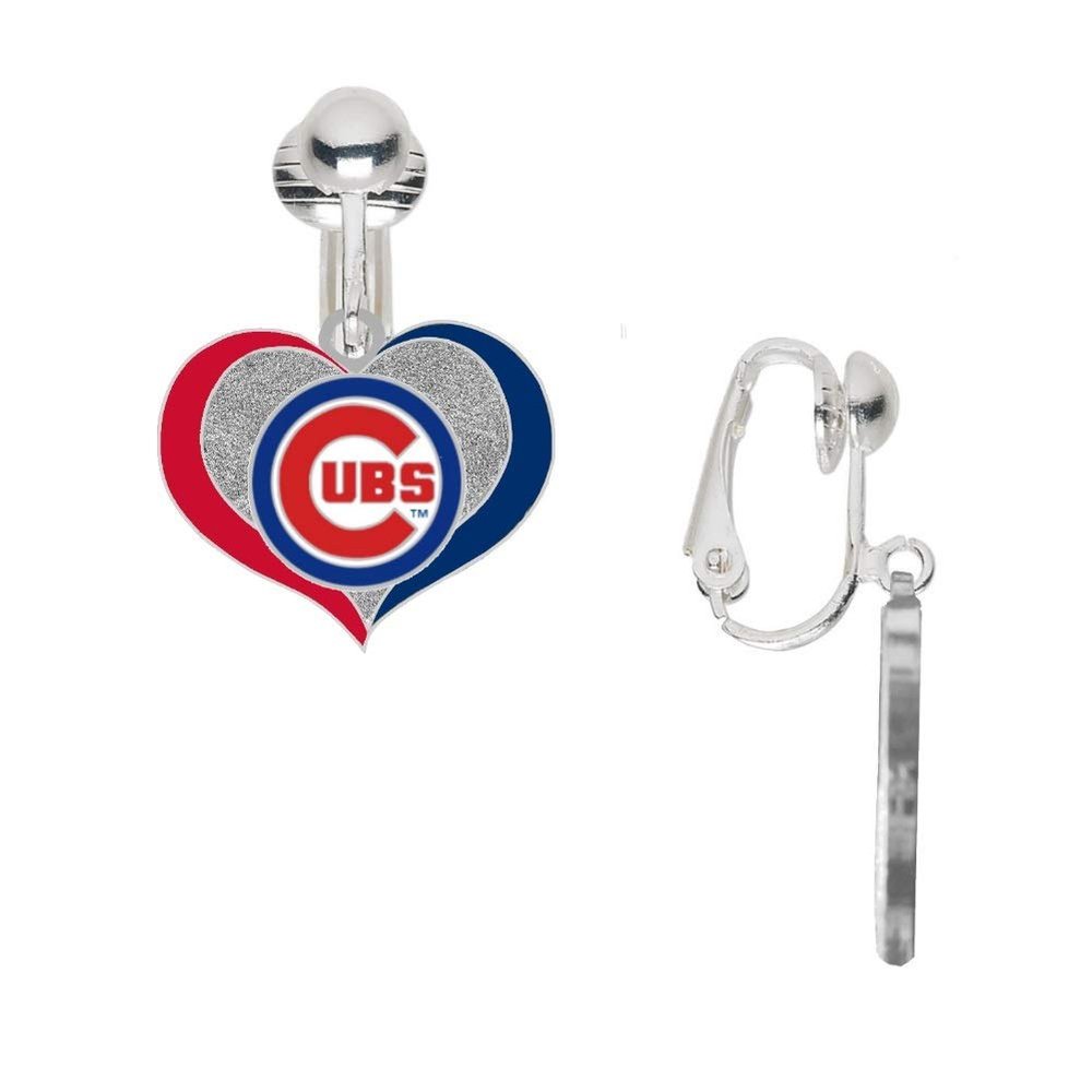 Logo Swirl Heart Earrings CLIP-ON