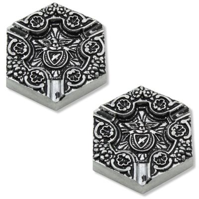 SL Benfica Stainless Steel Ashtray For Foosball Table - Set of 2