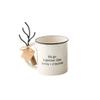 Mud Pie Smores Enamel Set, mug 16 oz | fork 5 1/2", White view 1