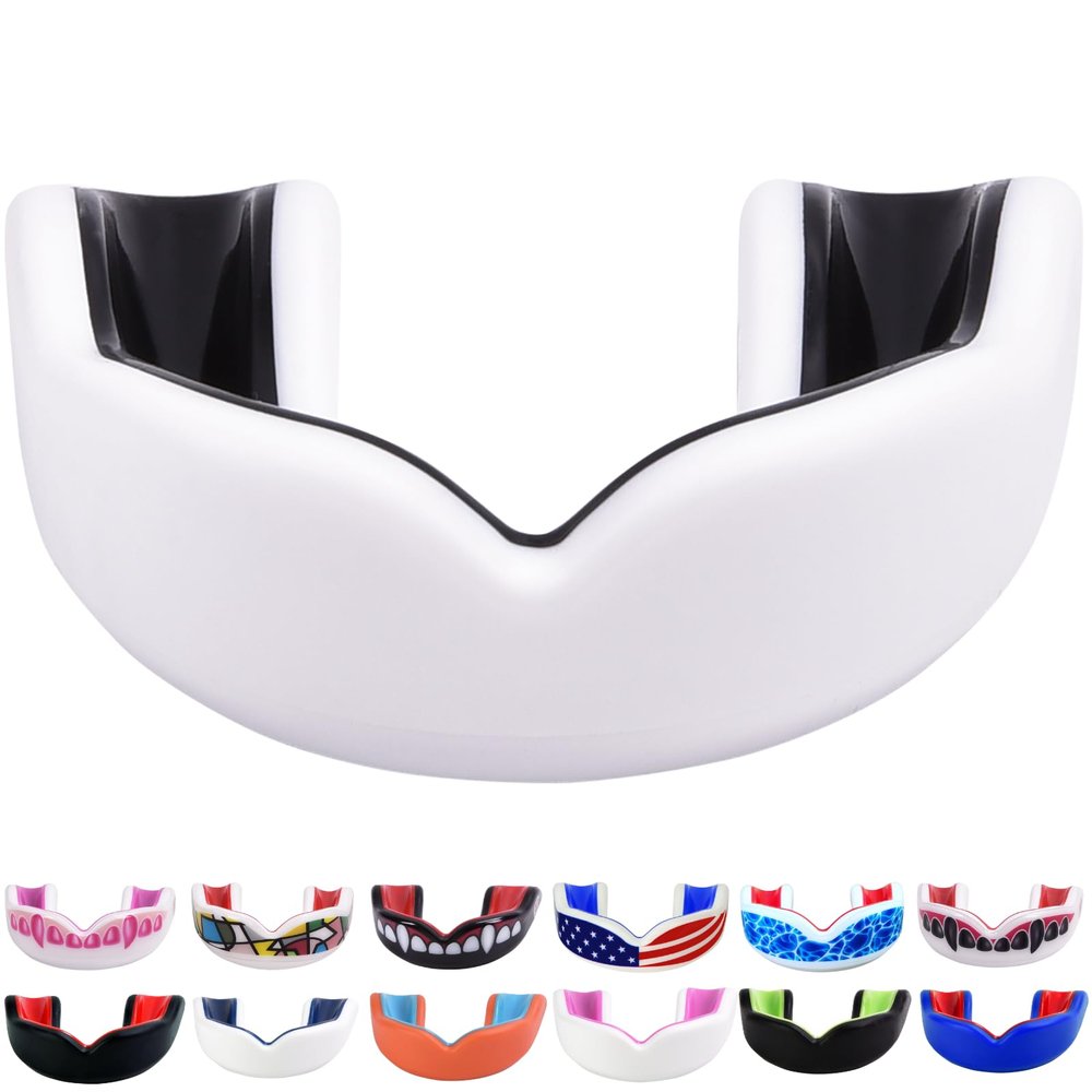 Oral Mart Kids Mouth Guard (White/Black)