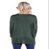 24seven Comfort Apparel Oversized Long Sleeve Maternity Dolman Top Olive view 3