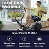 Teeter FreeStep Recumbent Cross Trainer Stepper, Zero-Impact Exercise Bike Alternative w/Patented Physical Therapy Stride, Up to 350lb, Free App w/Trainer Workouts view 3