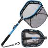 YVLEEN Floating Fishing Net - Folding Fishing Landing Net with Rubber Coating Mesh for Easy Fish Catch and Release, Fishing Net for Freshwater and Saltwater view 1