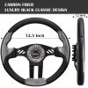 Roykaw Golf Cart Universal Steering Wheel Compatible with EZGO RXV TXT, Club Car DS Precedent Tempo, Yamaha G29 Drive Drive 2,Universal Design for Most Golf Cart view 2