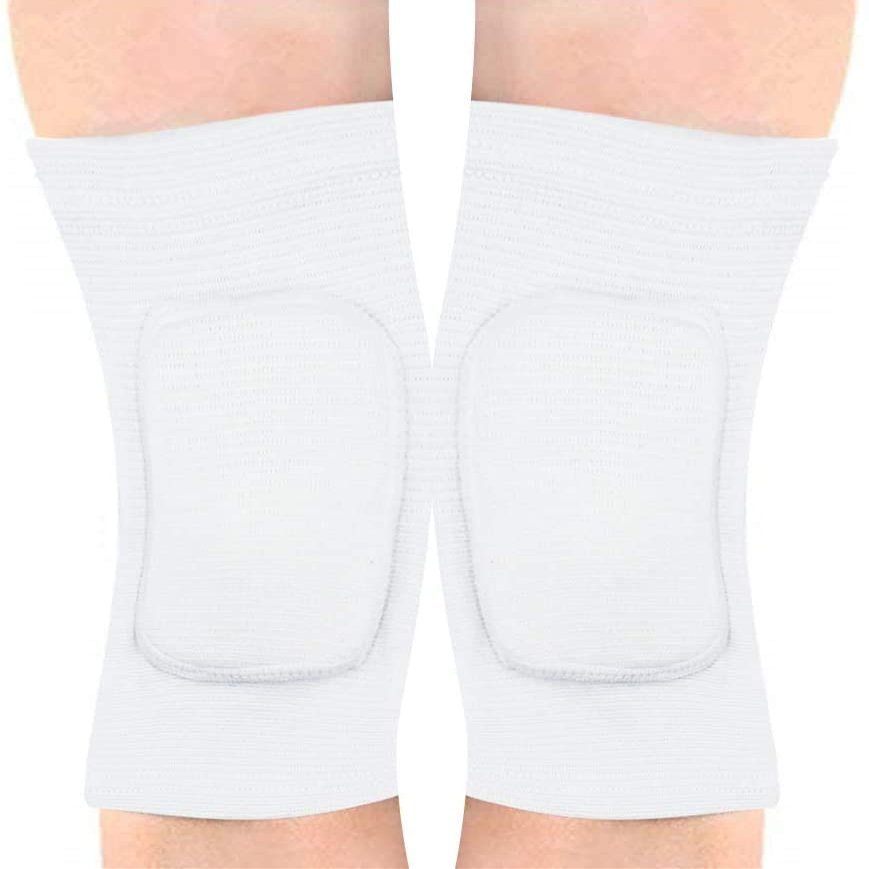 JUMISEE Adult Knee Pad for Men Women, Anti-Slip Padded Sponge Knee Brace Breathable Elastic Knee Support for Football Volleyball Dance Skating