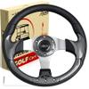 Roykaw Golf Cart Steering Wheel or Hub Adapter Compatible with EZGO Club Car Yamaha (Style 2 Black) view 1