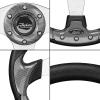 Roykaw Golf Cart Steering Wheel or Hub Adapter Compatible with EZGO Club Car Yamaha (Style 2 Black) view 3