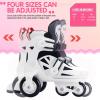 PowerRider Roller Skates for Girls Adjustable Size Inline Skates for Kids Boys with Flashing Wheels Birthday Gift (Fluorescent Green, US 10-1316CM-19CM) view 3