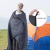 REDCAMP Large Waterproof Stadium Blanket for Cold Weather, Soft Warm Fleece Camping Blanket Windproof for Outdoor Sports, Grey view 2