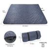 REDCAMP Large Waterproof Stadium Blanket for Cold Weather, Soft Warm Fleece Camping Blanket Windproof for Outdoor Sports, Grey view 4