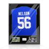 Snail 32"x24" Jersey Frame Display Case Wooden Wall Mounted Matt Black Shadow Box for Baseball Basketball Football Soccer Hockey Sport Shirt, Plus Displaying Two Idol's Photos and One Signature view 1
