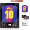 Snail 32"x24" Jersey Frame Display Case Wooden Wall Mounted Matt Black Shadow Box for Baseball Basketball Football Soccer Hockey Sport Shirt, Plus Displaying Two Idol's Photos and One Signature view 2