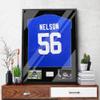 Snail 32"x24" Jersey Frame Display Case Wooden Wall Mounted Matt Black Shadow Box for Baseball Basketball Football Soccer Hockey Sport Shirt, Plus Displaying Two Idol's Photos and One Signature view 4
