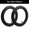 2 Pack 14 x 1.75/1.95/2.125 Bike Inner Tube with Bike Tube Repair Tool Kits, 4 Tire Levers, 6 Self-Adhesive Round Patches, 1 Metal Rasp, 2 Schrader Valve, Replacement Inner Tubes for Most Kids Bike view 2
