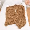 Elero Chunky Knit Throw Blanket Chenille Yarn Soft Cozy Bulky Knitted Blanket for Sofa Bed Chair Large Hand Made Boho Home Decor Emerld Green 40x48 view 3
