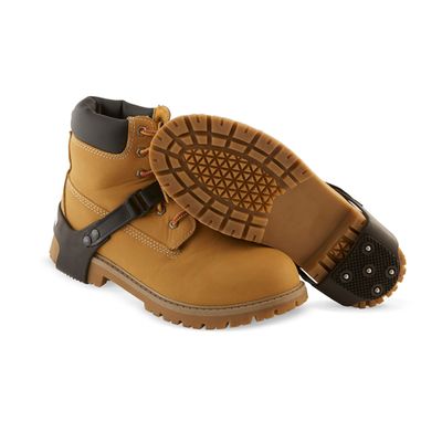 K1 Intrinsic Heel-Stop Ice Cleats for Men & Women - Traction Aids for Winter Snow - Non-Sparking Steel Spikes