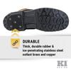 K1 Intrinsic Heel-Stop Ice Cleats for Men & Women - Traction Aids for Winter Snow - Non-Sparking Steel Spikes view 4