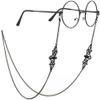 HAISENGO Black Bat Glasses Chain for Women Men Kawaii Eyeglasses Chain Holder Strap Cord for Sunglasses Eyewear (black bat) view 1