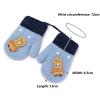 WFF Children's Neck Hanging Gloves with Plush Thickening Cute Cartoon Rocket for Boys and Girls Infants 1-3 Years Old (Color : D) view 3
