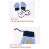 WFF Children's Neck Hanging Gloves with Plush Thickening Cute Cartoon Rocket for Boys and Girls Infants 1-3 Years Old (Color : D) view 4