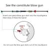 COSMOING 36" .40 Caliber Blowgun with 12 Long/Mid/Short Darts for Various Needs view 4