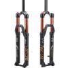 BUCKLOS 26/27.5/29 inch MTB Fork 120mm Travel, 1-1/8" Straight/Tapered Mountain Bike Fork Rebound Adjust, 15mm100mm Axle, Manual Lockout Air Shocks view 1