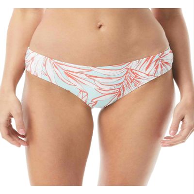 Vince Camuto Riviera Delle Palme Shirred Cheeky Bottoms Coastal Blue MD