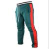SCREENSHOT Men's Athletic Fitness Slim Fit Workout Track Pants BASIC S41700-Green/Red-5XLarge view 1