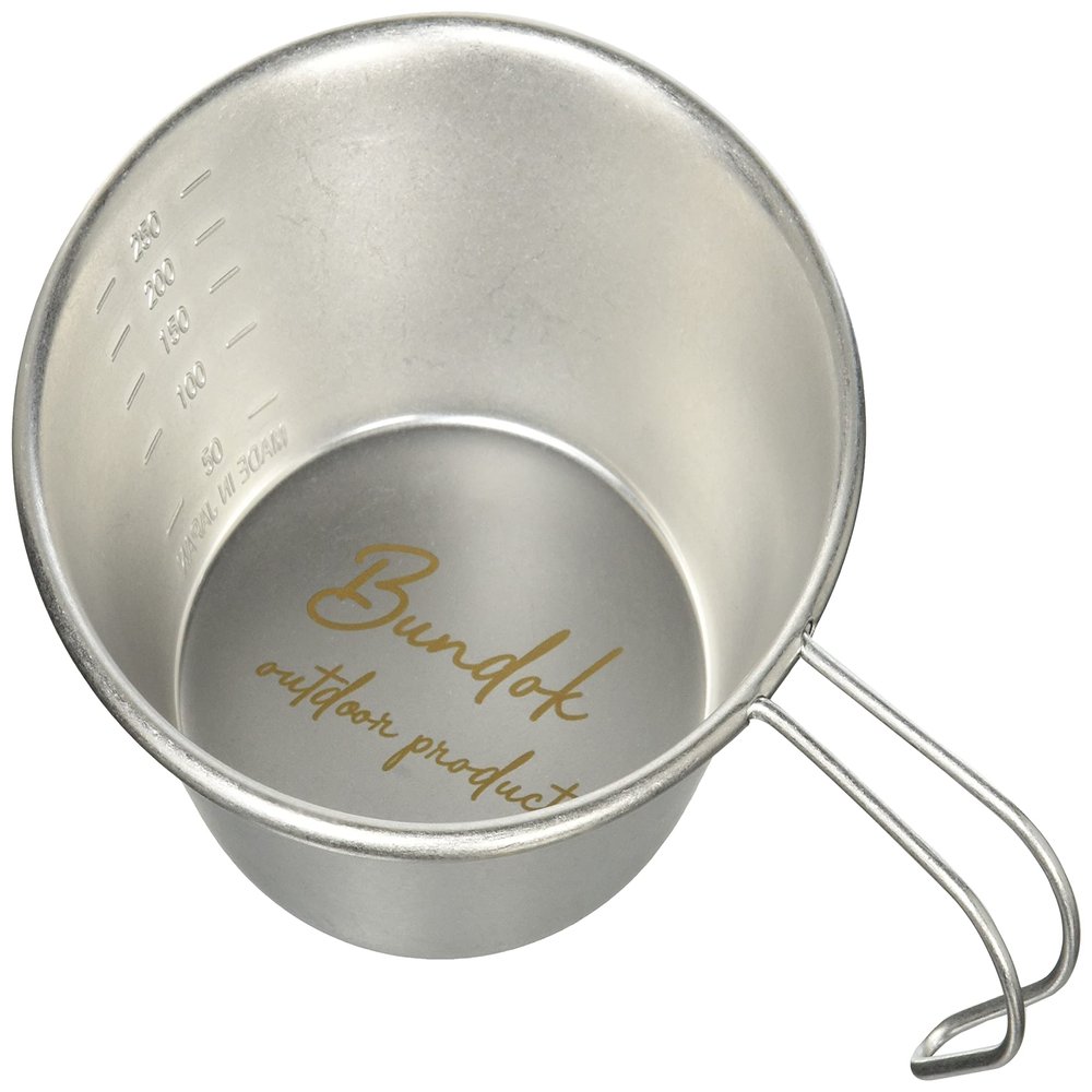 BUNDOK Sierra BD-581 Cup, Capacity: 11.2 fl oz (330 ml), Silver