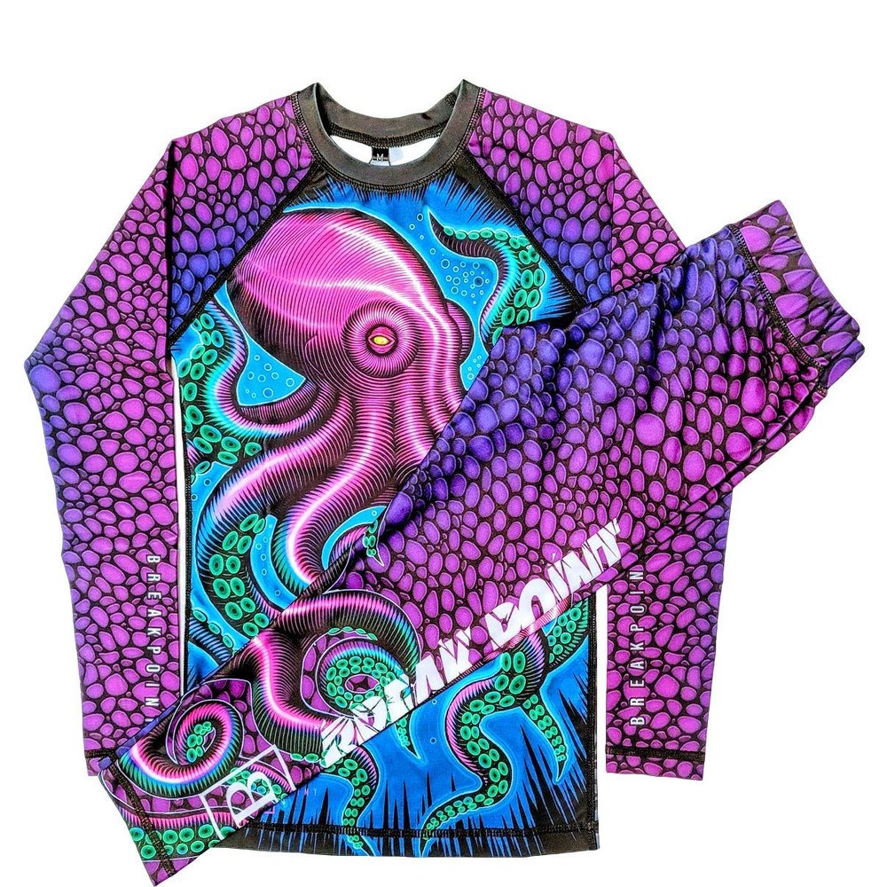 Break Point Kids Large Limited Edition DEEP Water Spats and Rash Guard